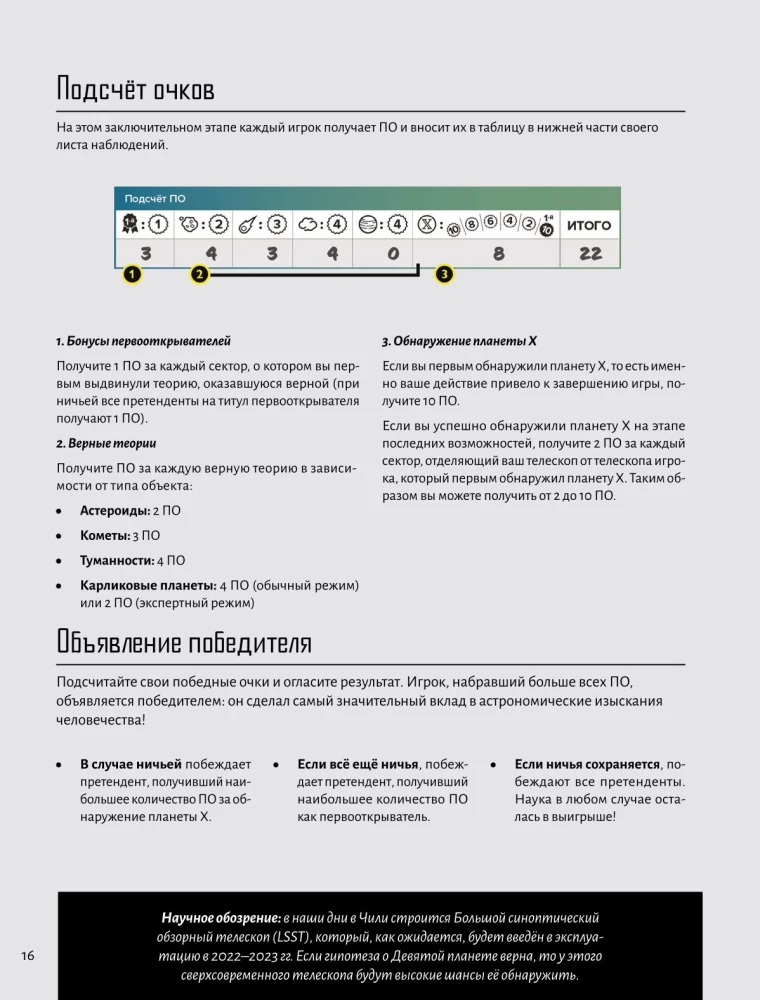 Настольная игра - Поиски планеты X